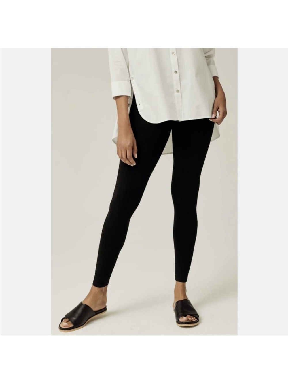 J Jill Black Pima Cotton Ankle Leggings XLP